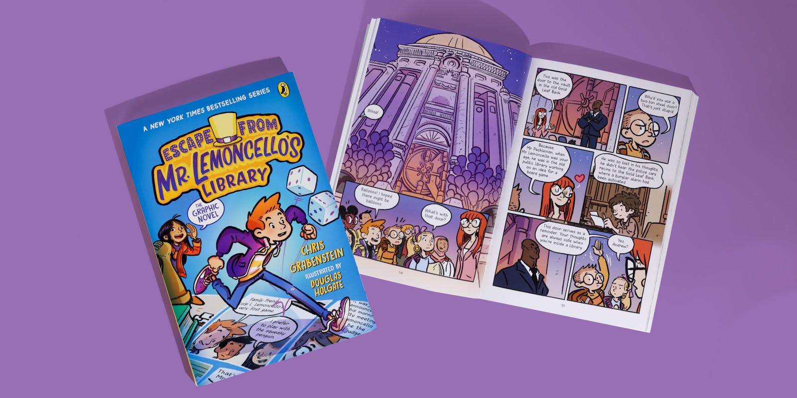 Look inside Escape from Mr Lemoncello's Library: The Graphic Novel