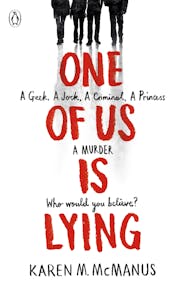 One Of Us Is Lying book cover. 