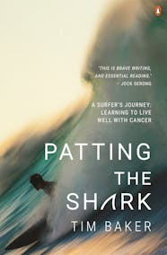 Patting the Shark book cover.