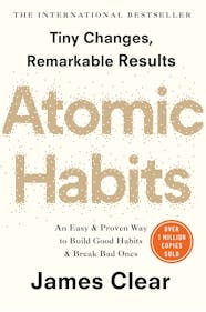 Atomic Habits by James Clear book cover.