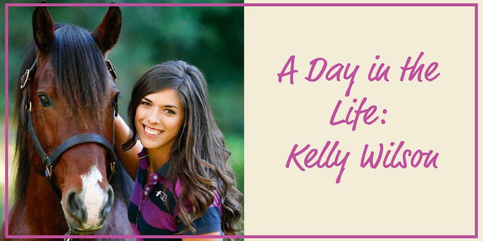A day in the life: Kelly Wilson
