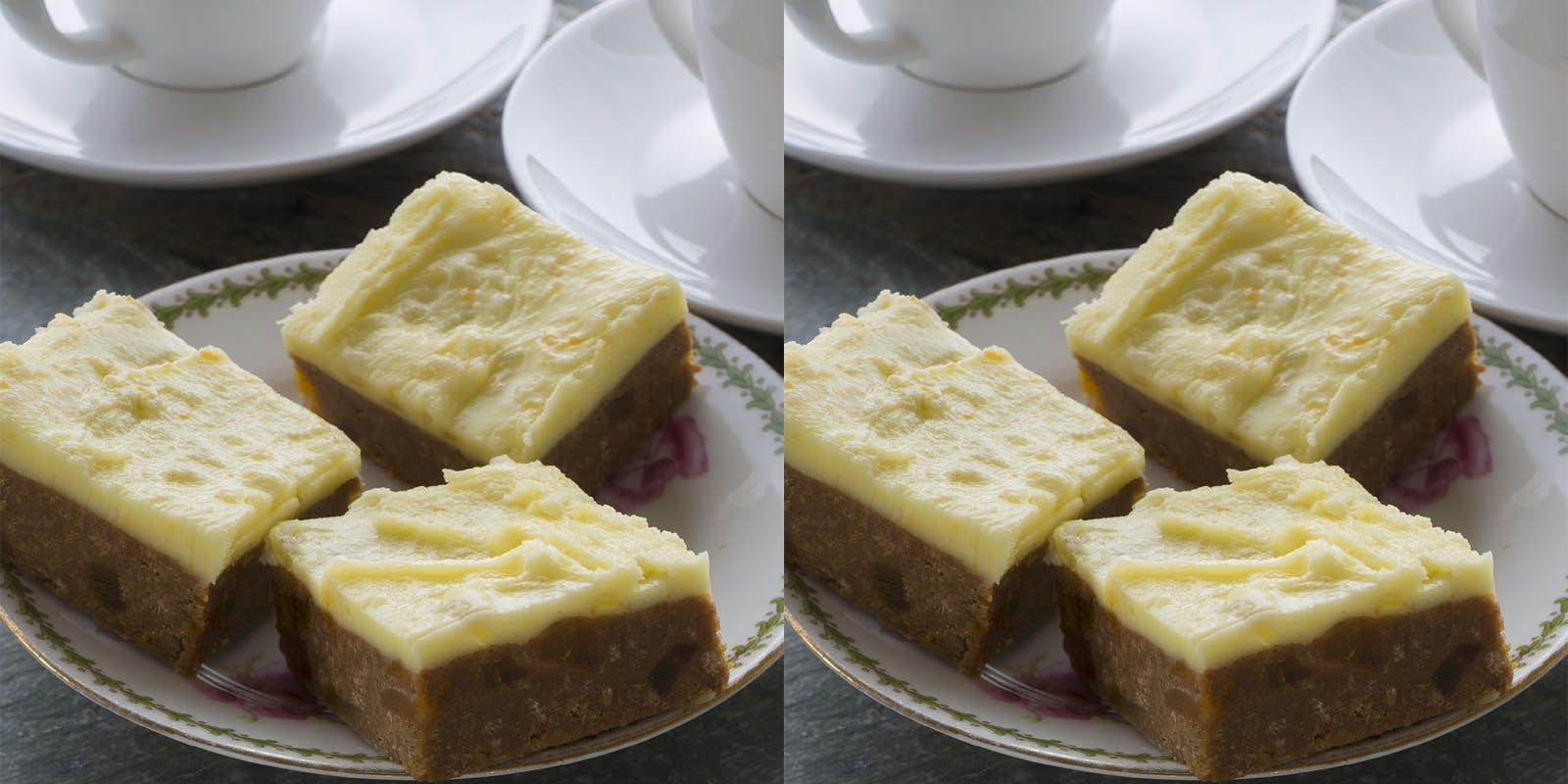 Ginger and apricot slice