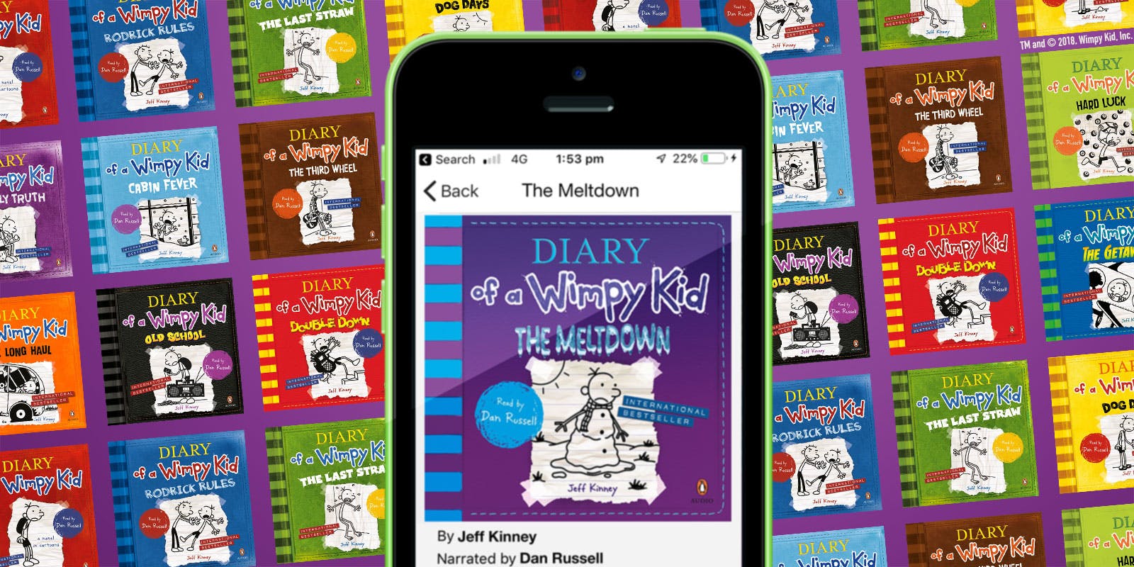 Jeff Kinney’s Wimpy Kid series available now in audio