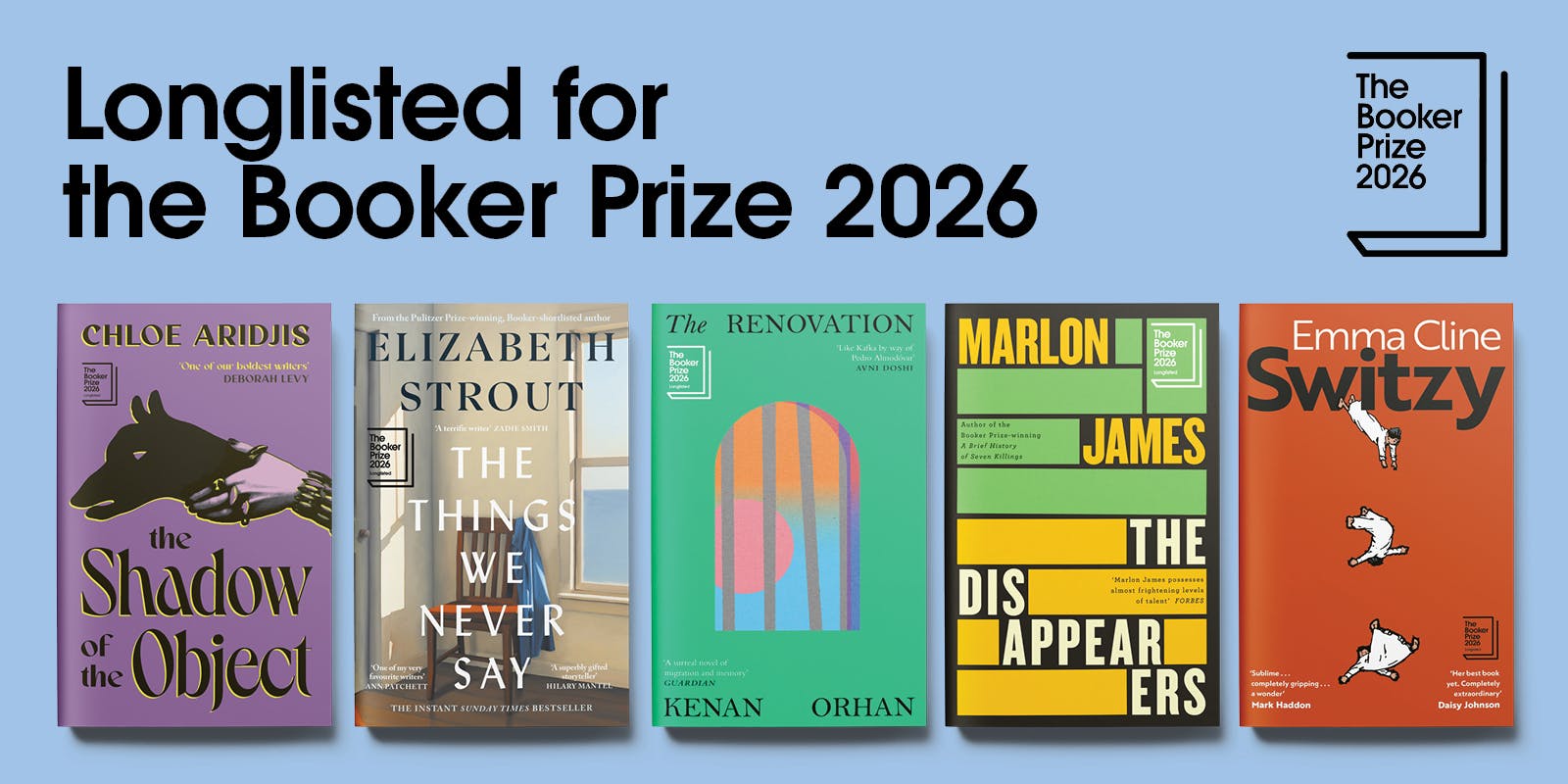 Booker Prize 2026 longlist