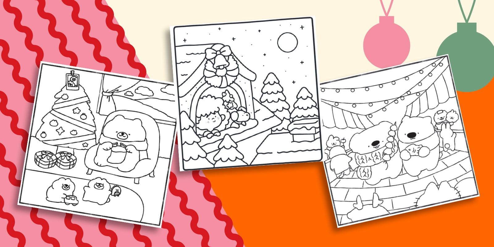 Free Christmas colouring pages (printable)