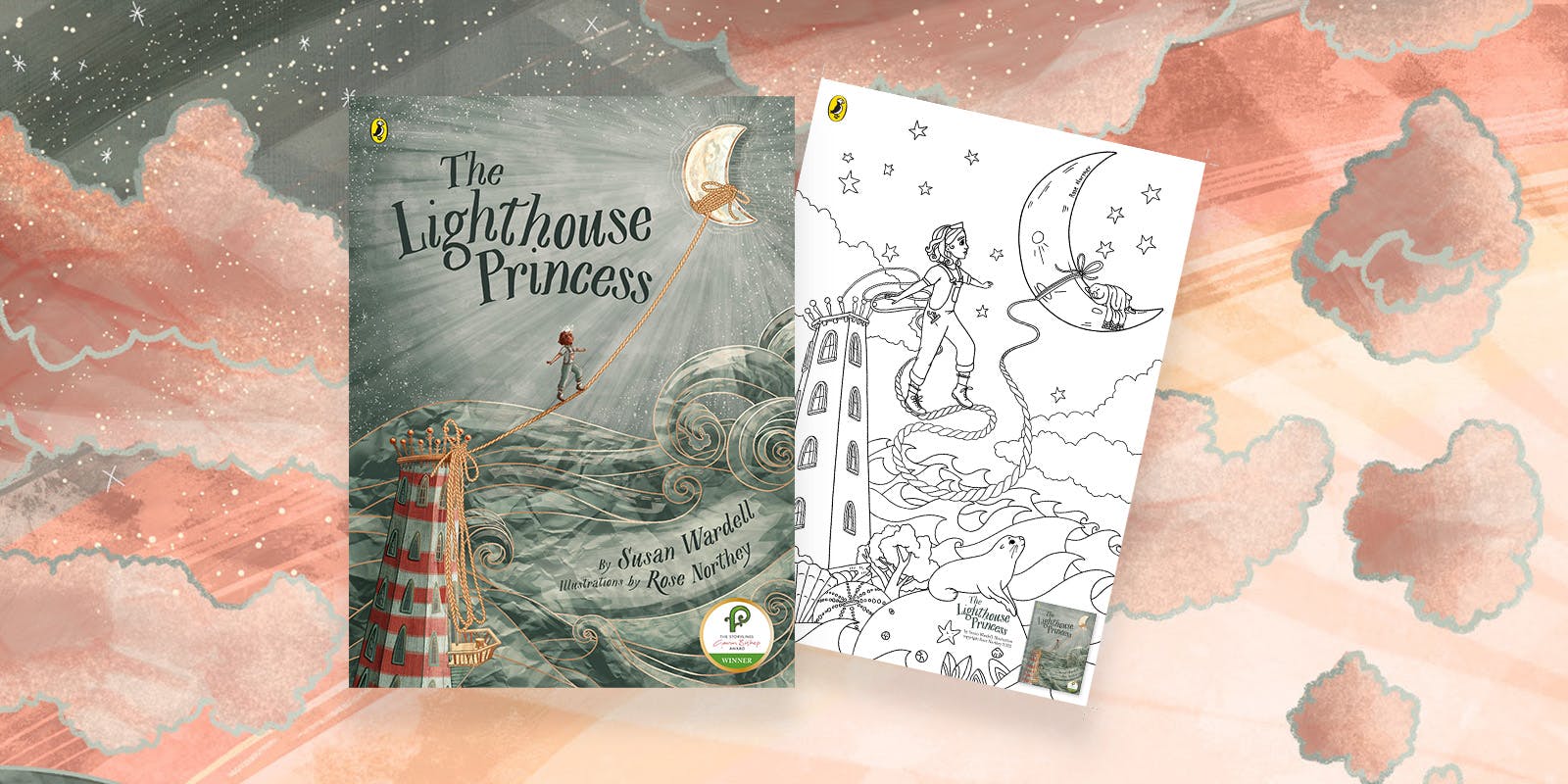 The Lighthouse Princess colouring sheet
