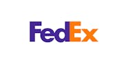 FedEx logo. 