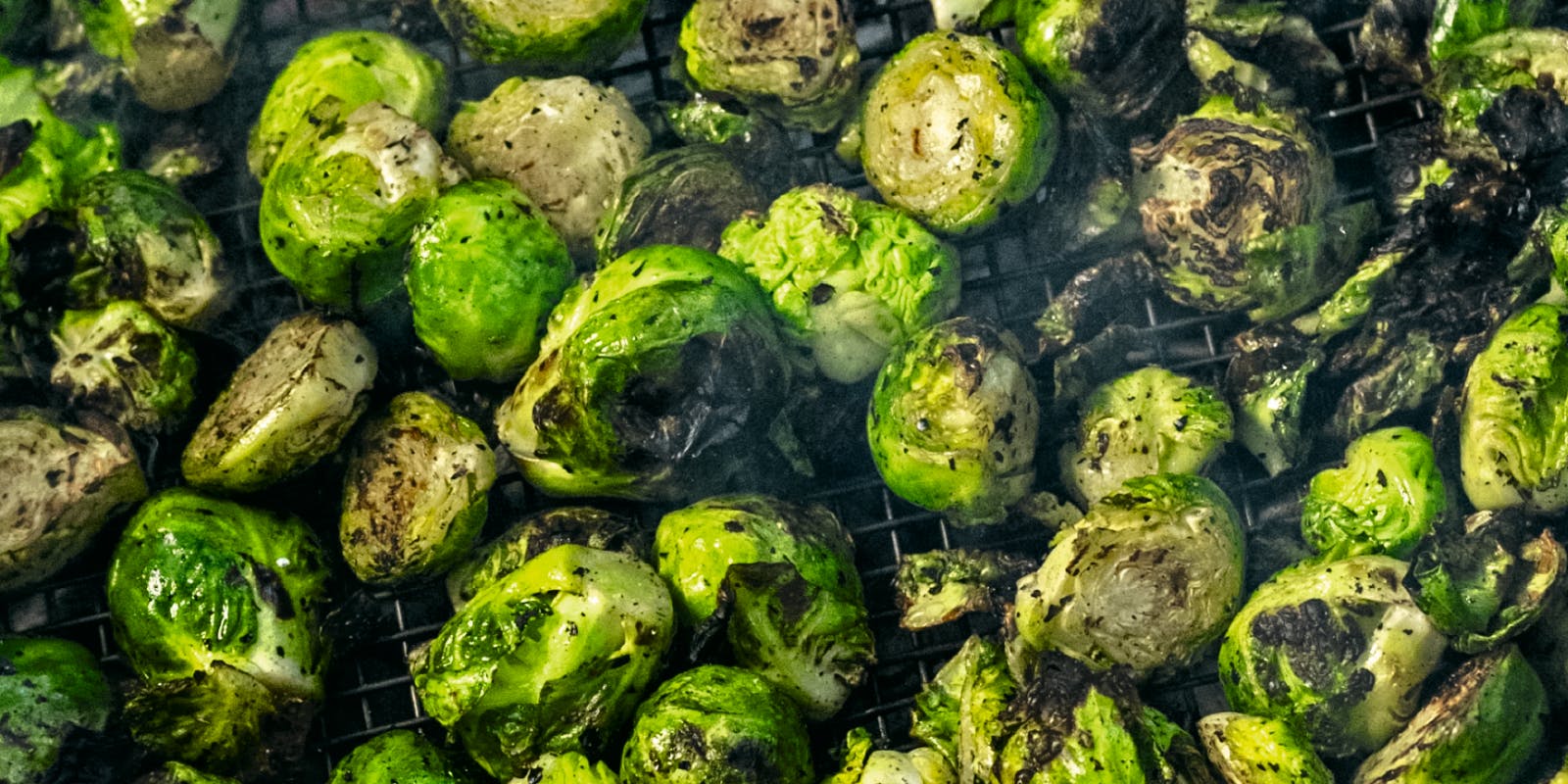 Fire-kissed brussels sprouts