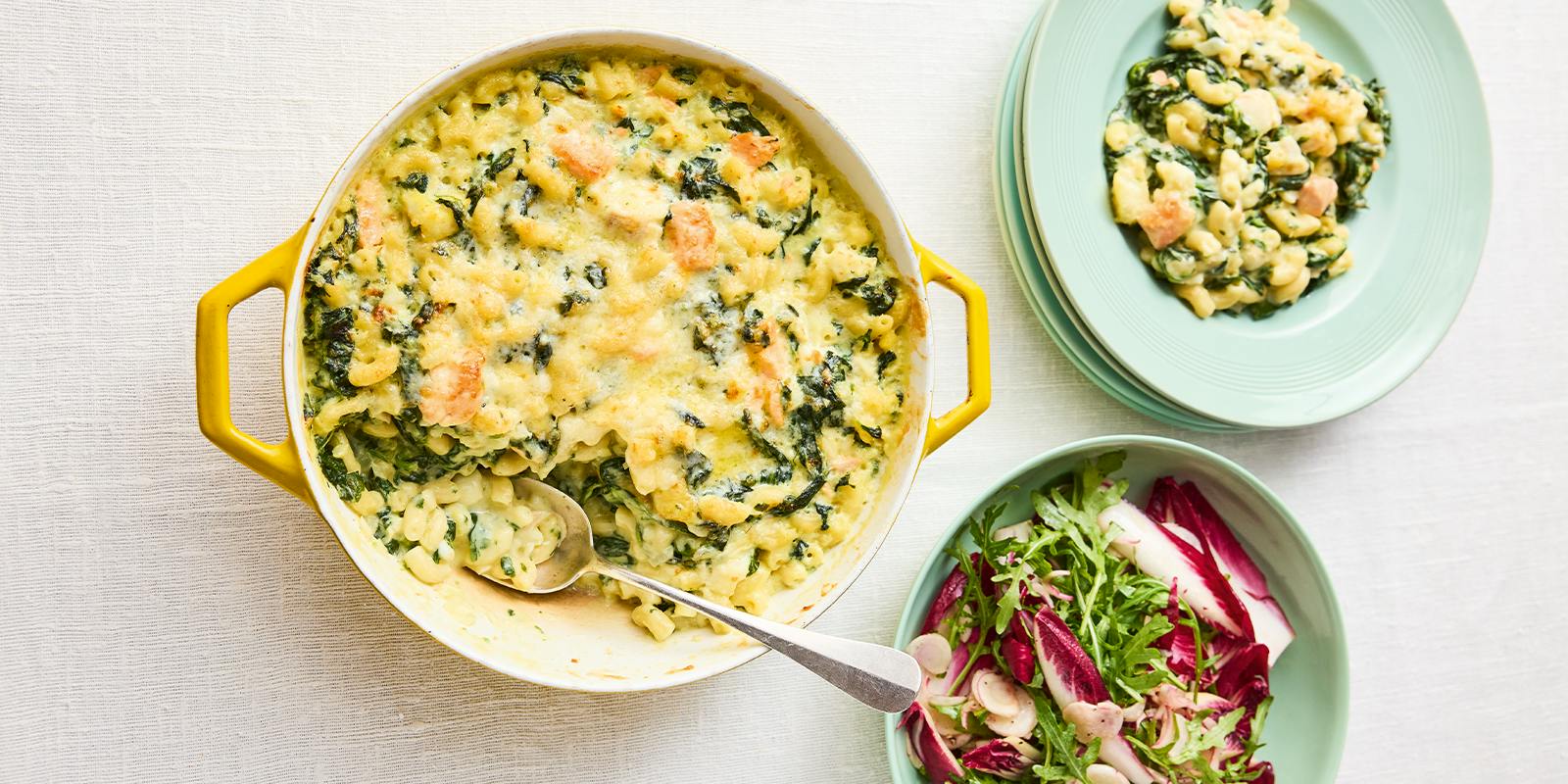 Fish pie pasta bake