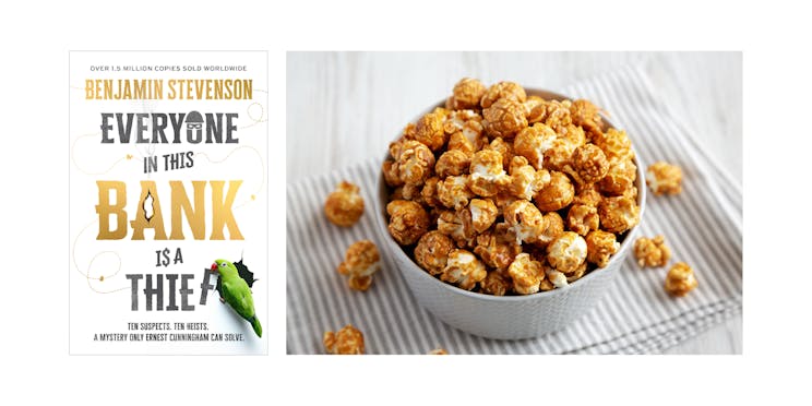 Everyone In This Bank Is A Thief and popcorn