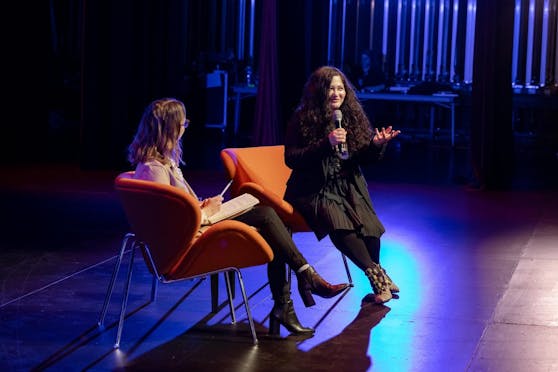 Gabrielle Zevin on stage at Sydney Writers' Festival.