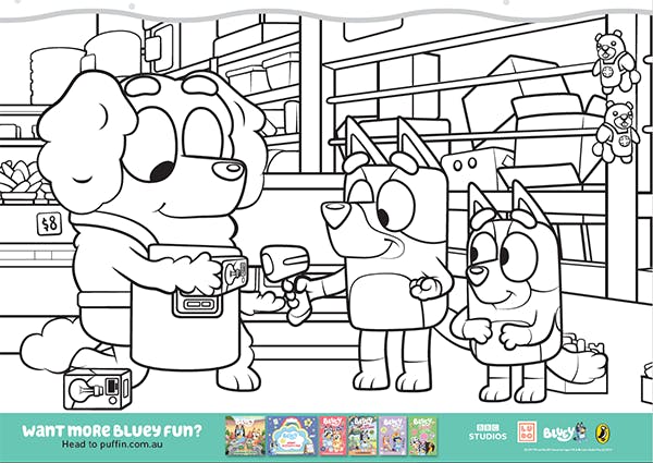 bluey thanksgiving coloring pages