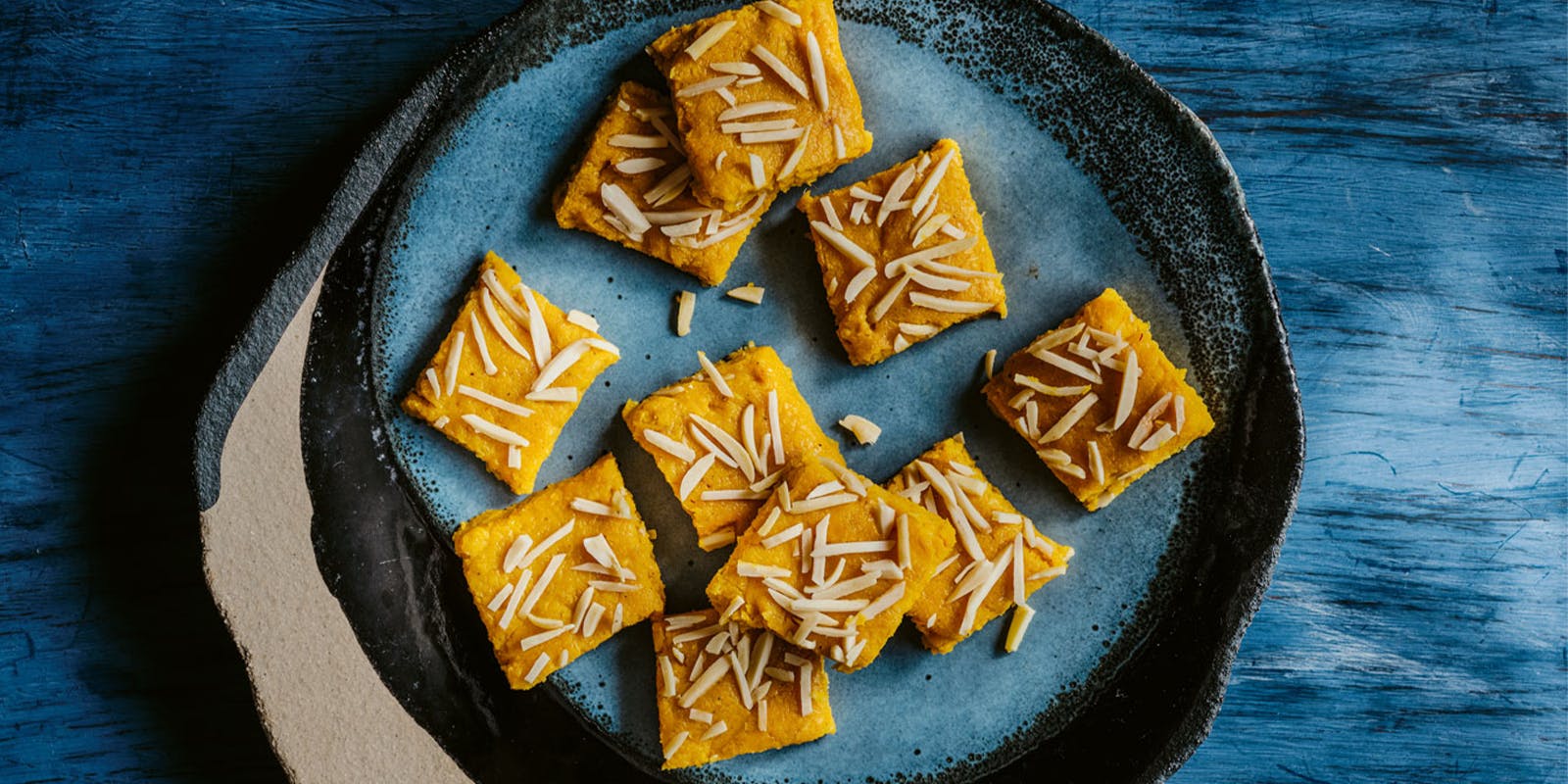 Mango barfi bites