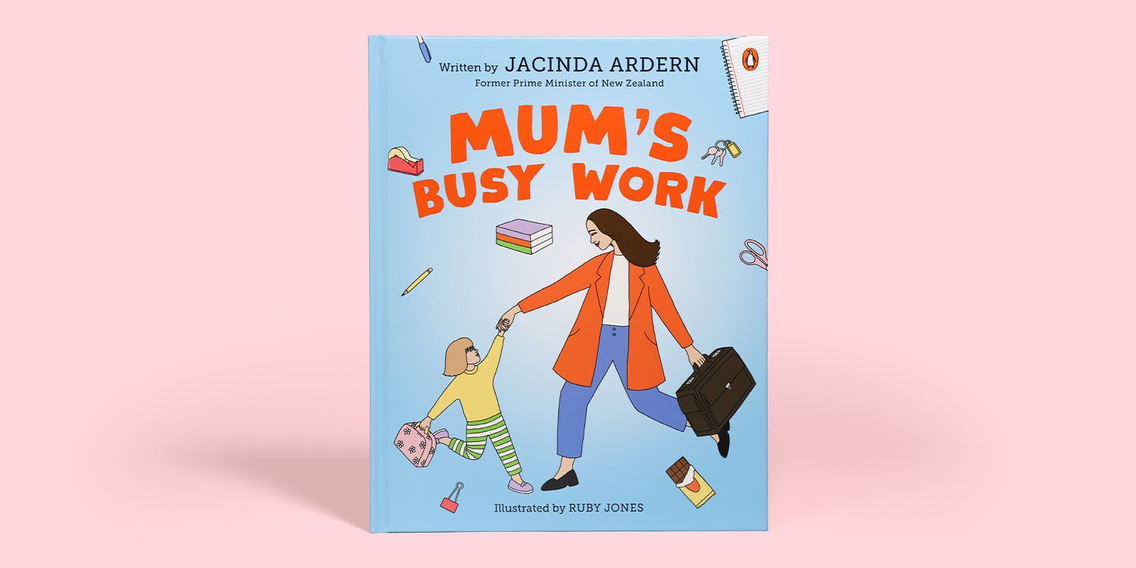 Mum's Busy Work by Jacinda Ardern - colouring in
