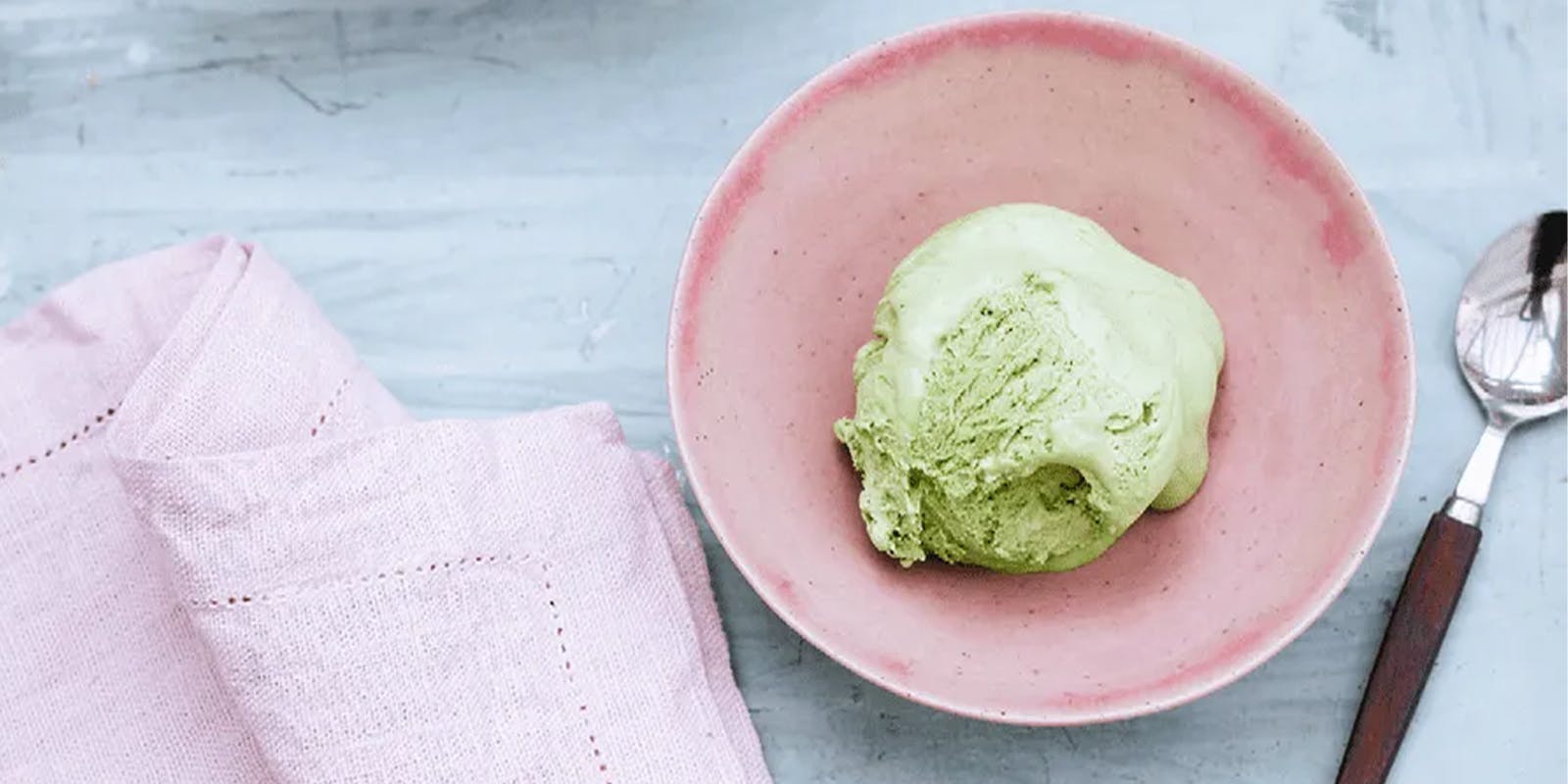 No-churn Matcha Ice Cream