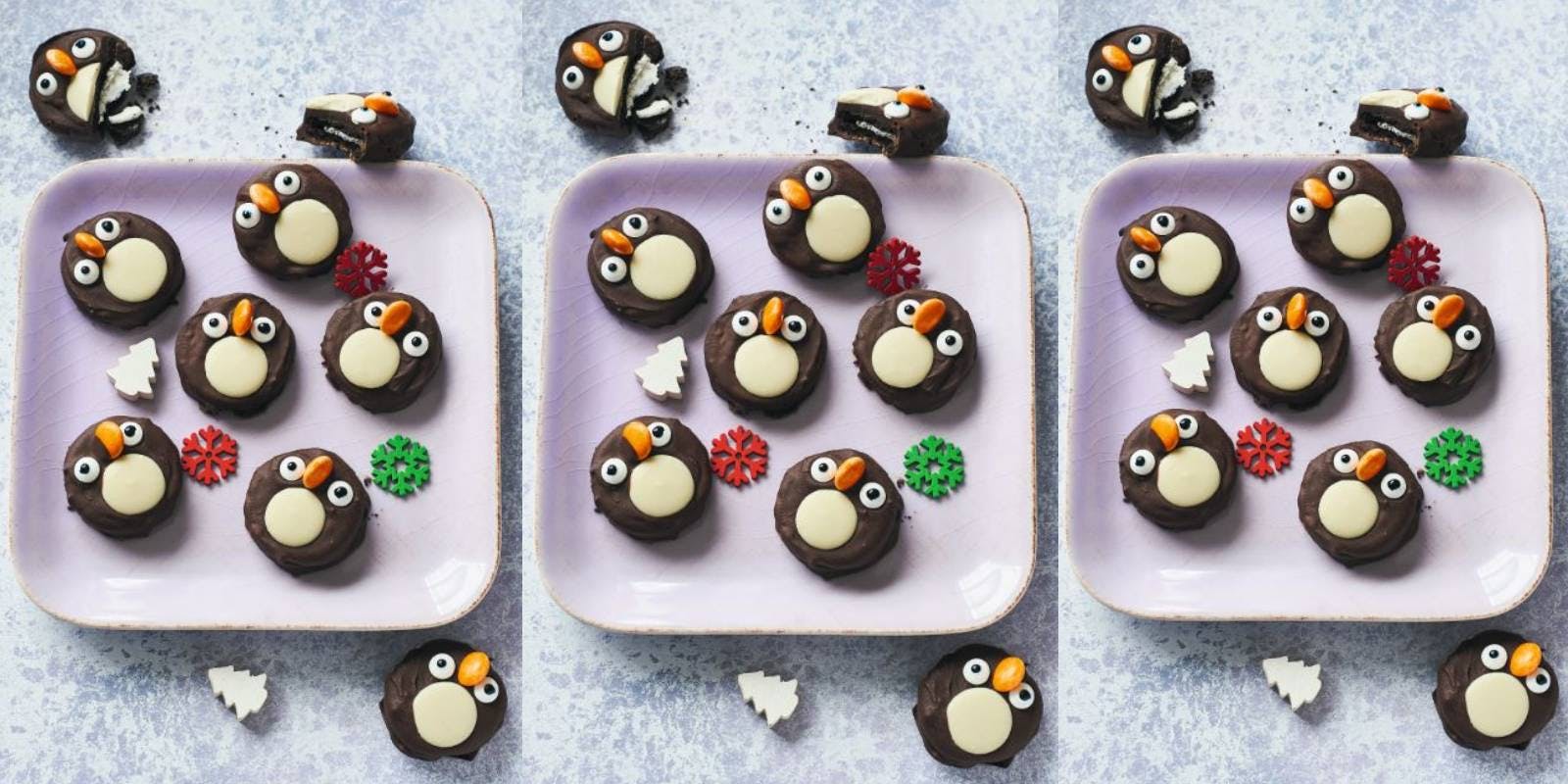 Chocolate penguin bites 