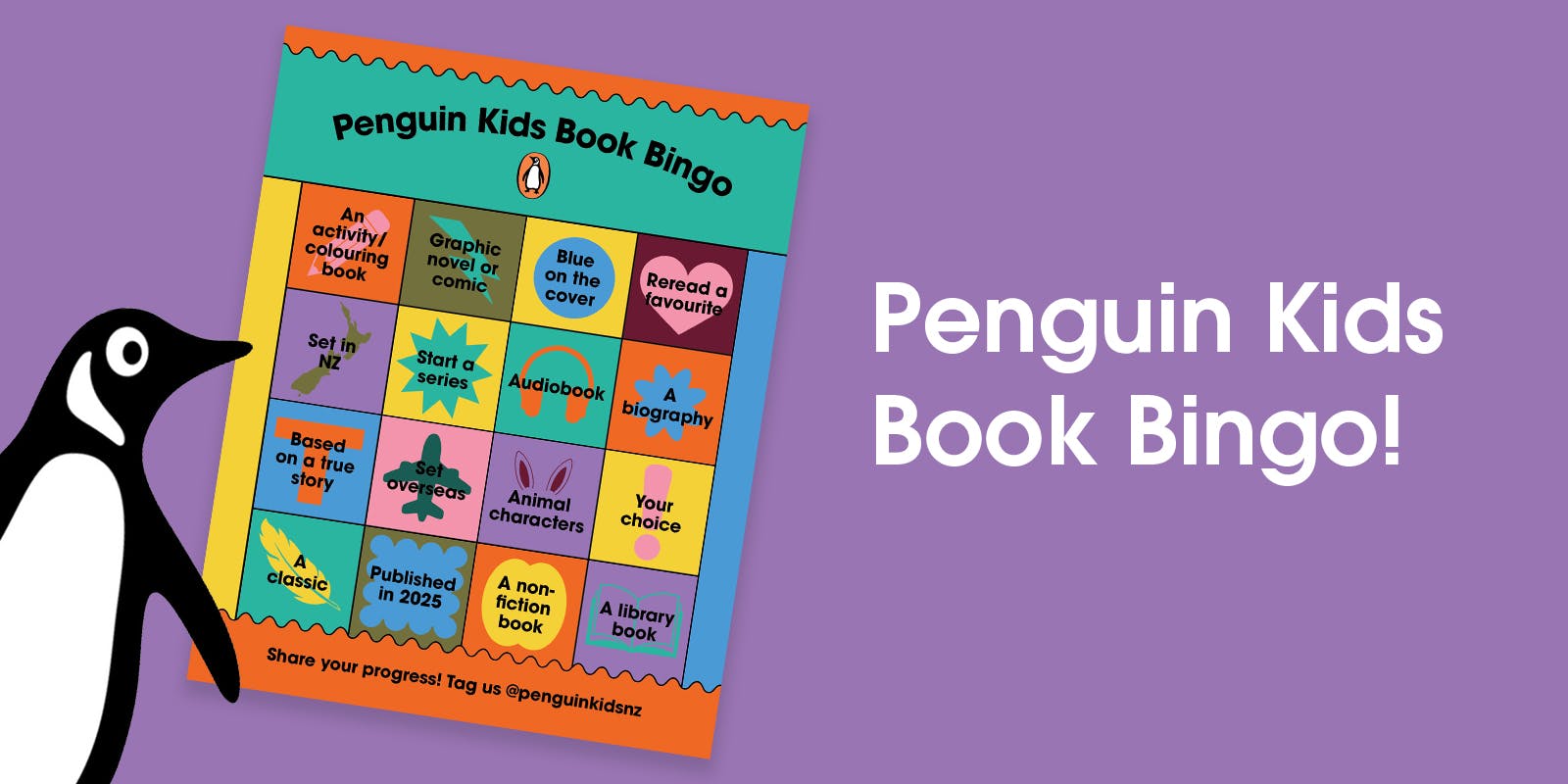 Penguin Kids Book Bingo