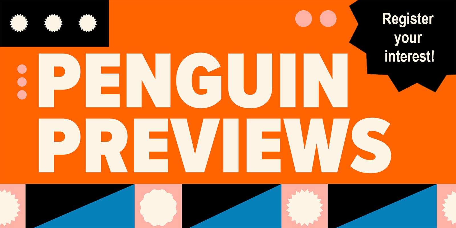 Register your interest in Penguin Previews