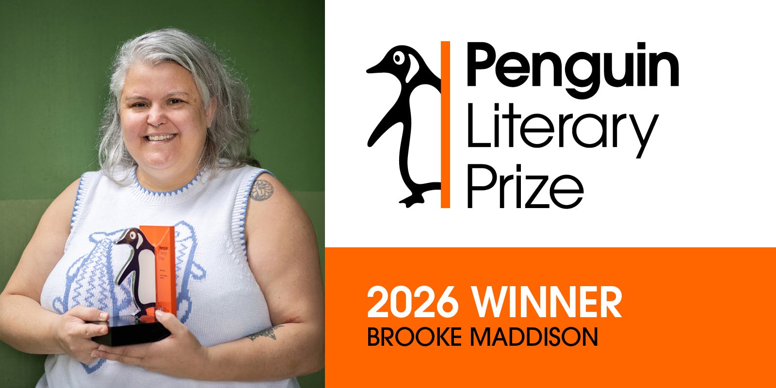 Brooke Maddison wins the $20,000 Penguin Literary Prize 2026 for Driftwood
