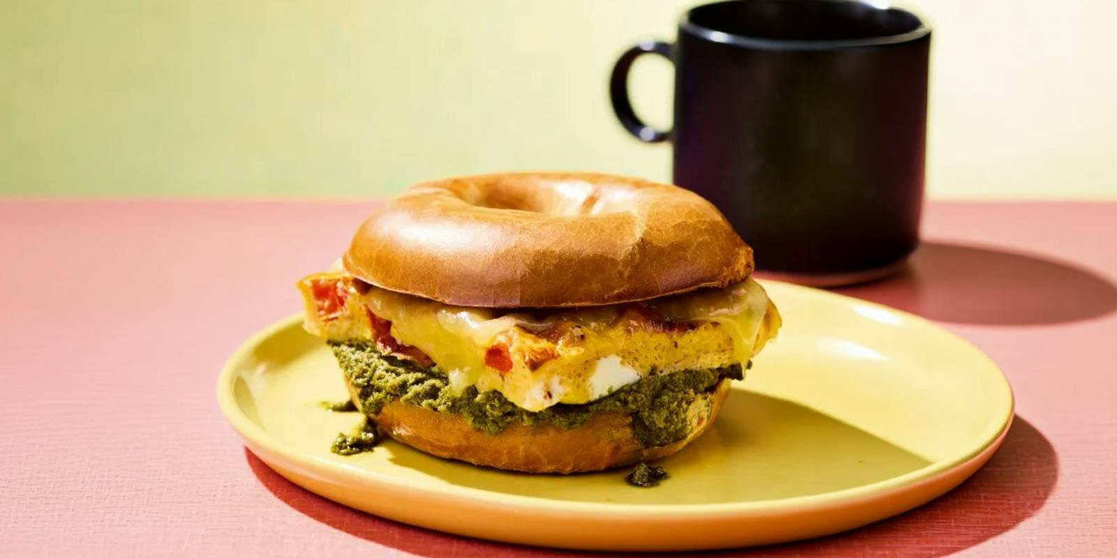 Prep-ahead breakfast bagels