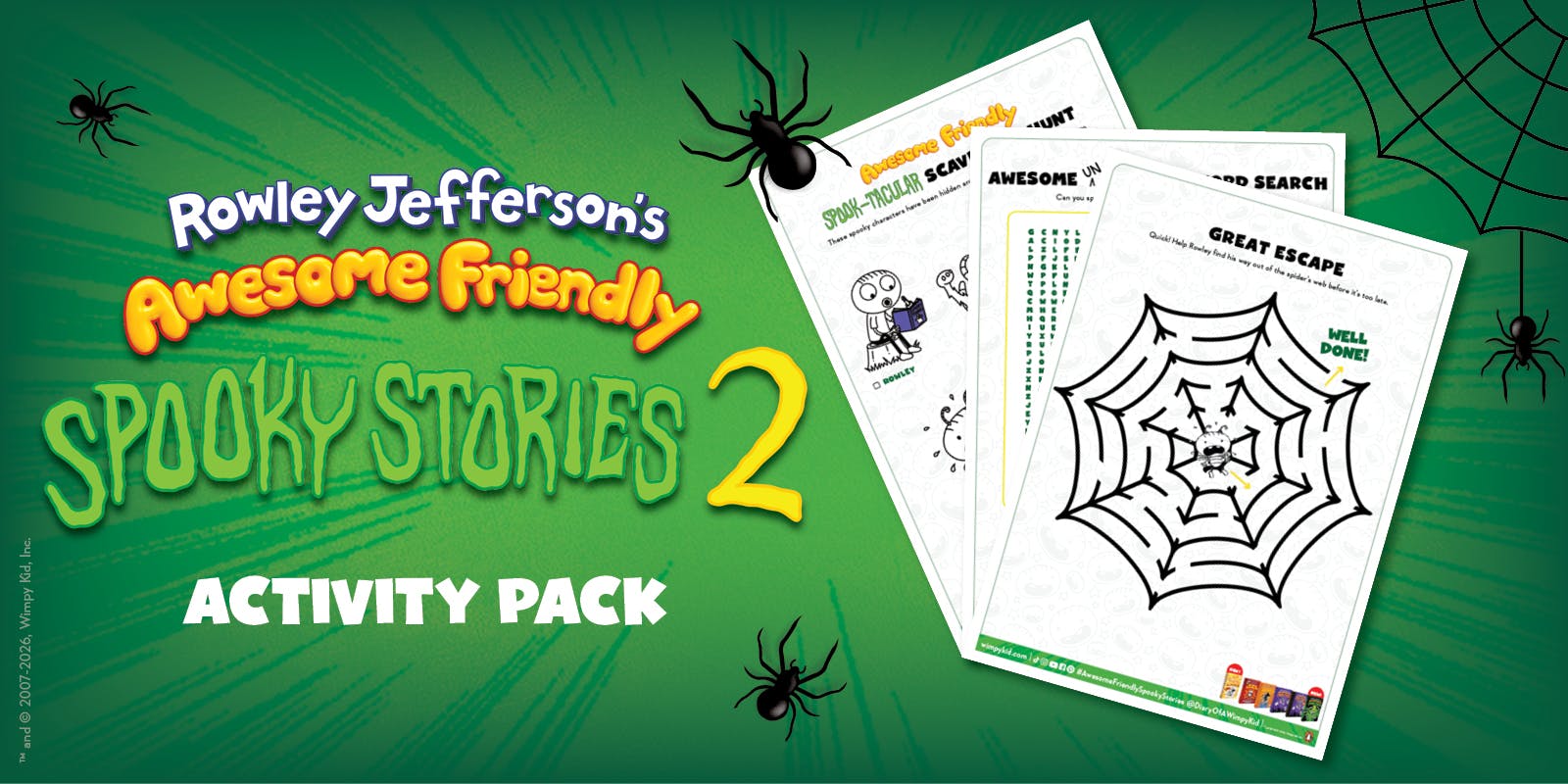Rowley Jefferson's Spooky Stories 2 Activity Pack