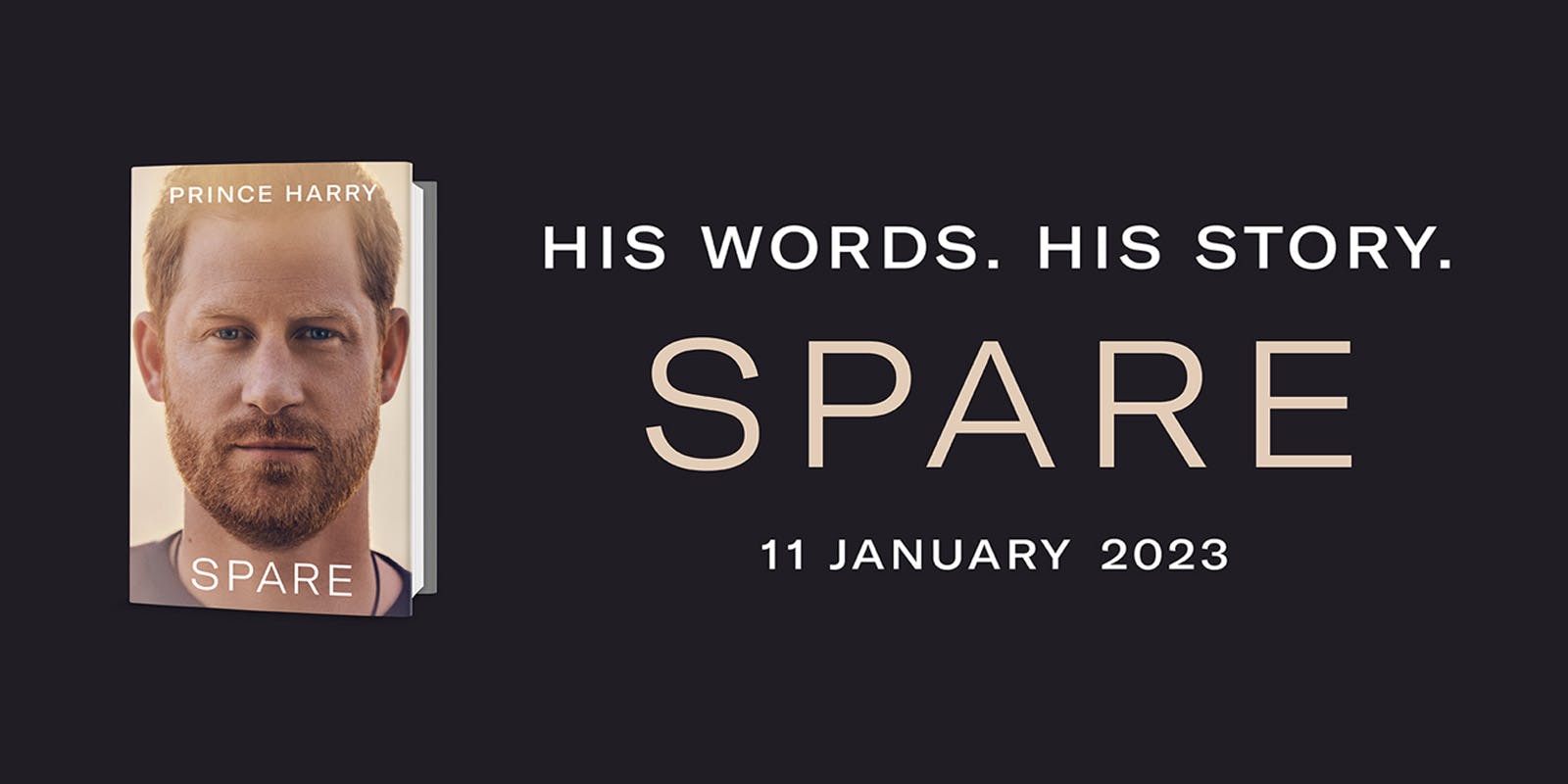 SPARE, the memoir from Prince Harry, The Duke of Sussex, to be released on January 11