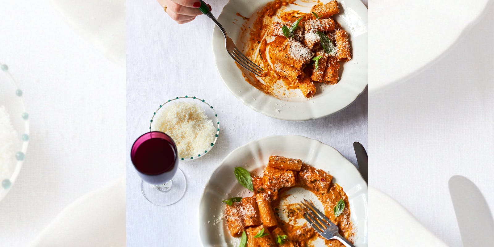 Smoked chilli and vodka rigatoni