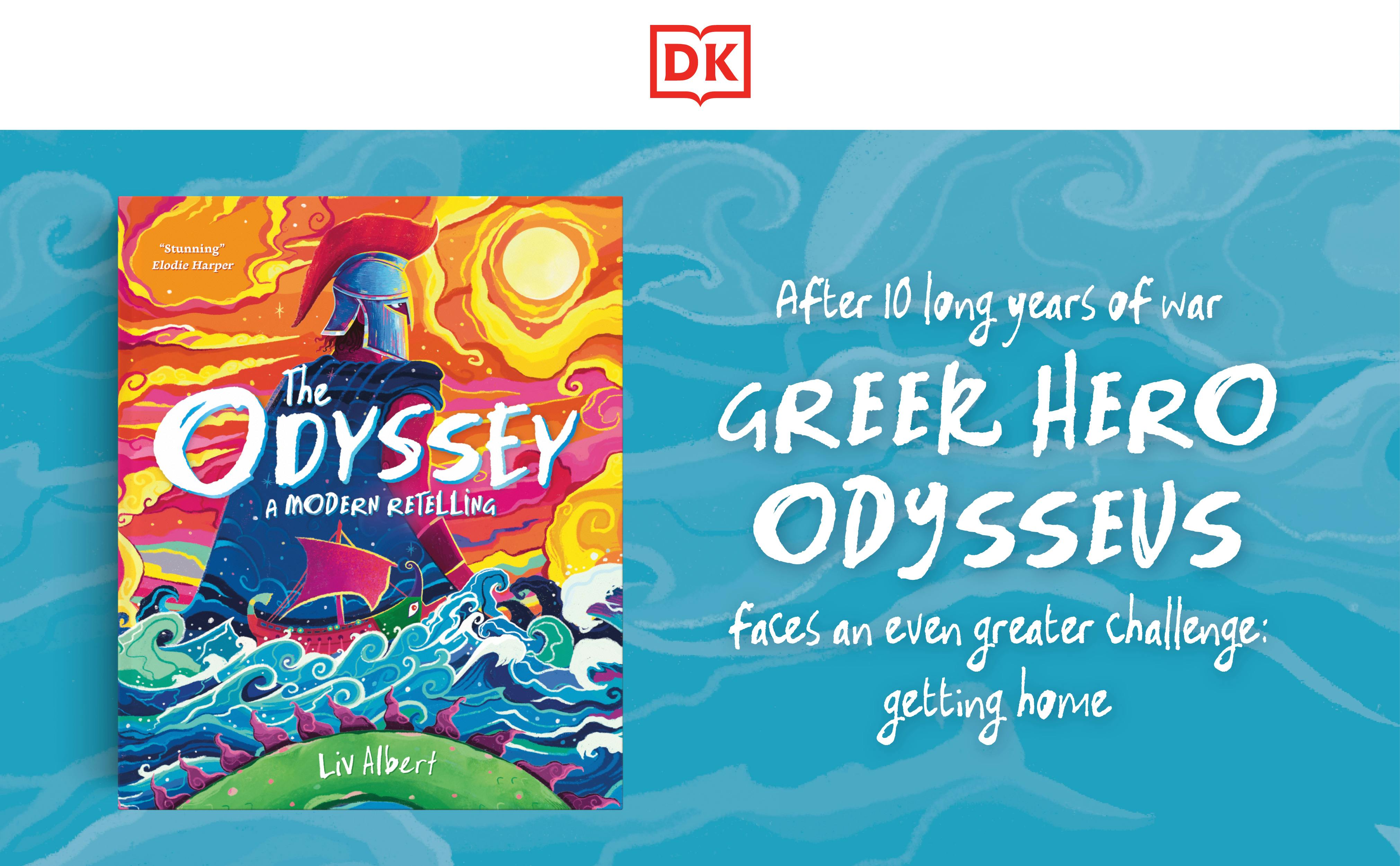 Look inside this book all about the adventures of Greek king Odysseus in this modern retelling of Homer's The Odyssey