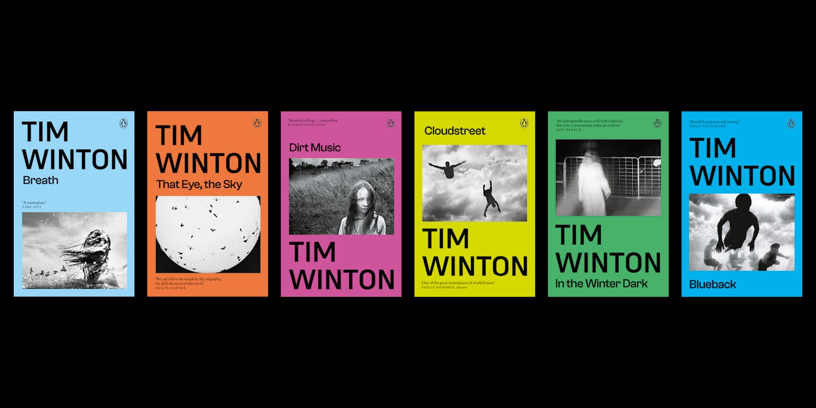 Tim Winton unveils new book covers