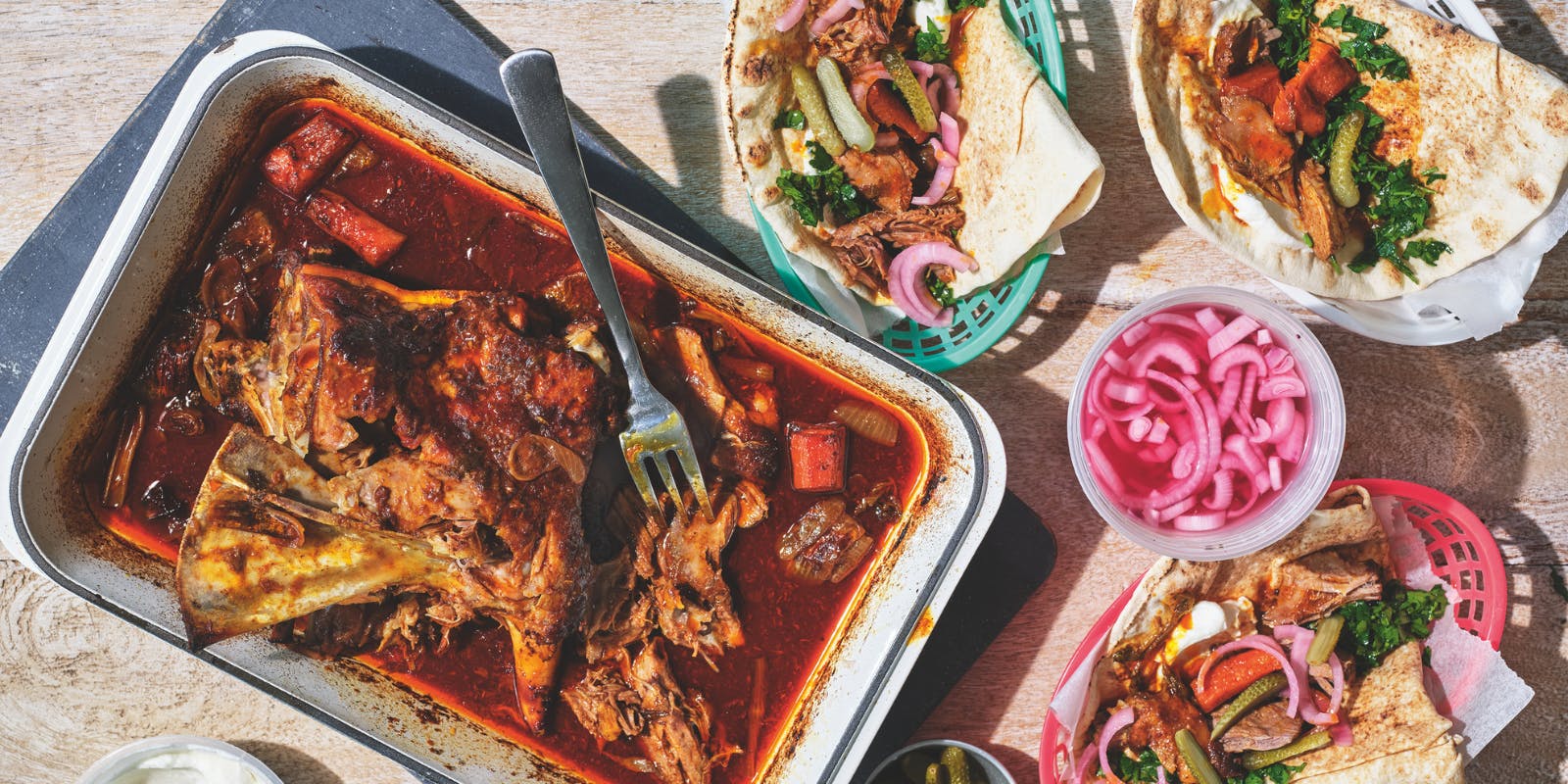 Slow-cooked Harissa Lamb Shoulder