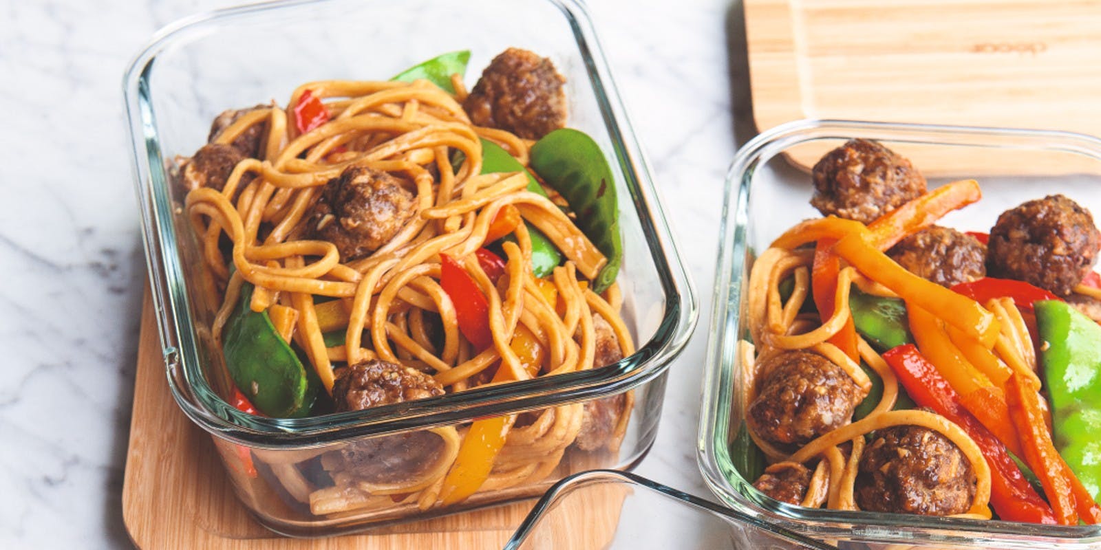 Tray-Bake Ginger Beef Meatballs with Vegetables