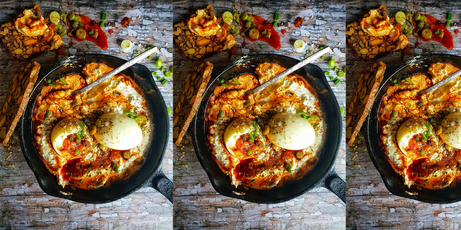 Turkish-style eggs, whipped ricotta & brown chilli butter
