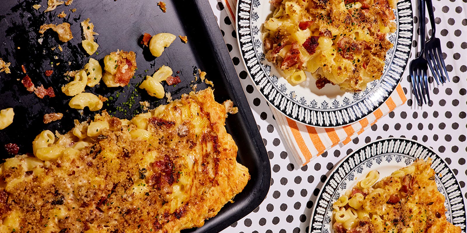 Upside Down Mac'n'cheese Pie