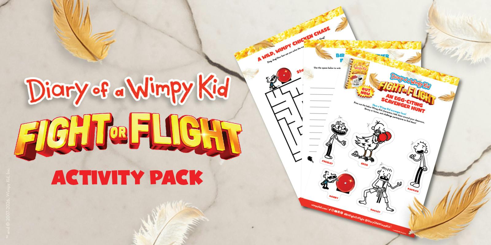 Diary of a Wimpy Kid 21: Fight or Flight Activity Pack