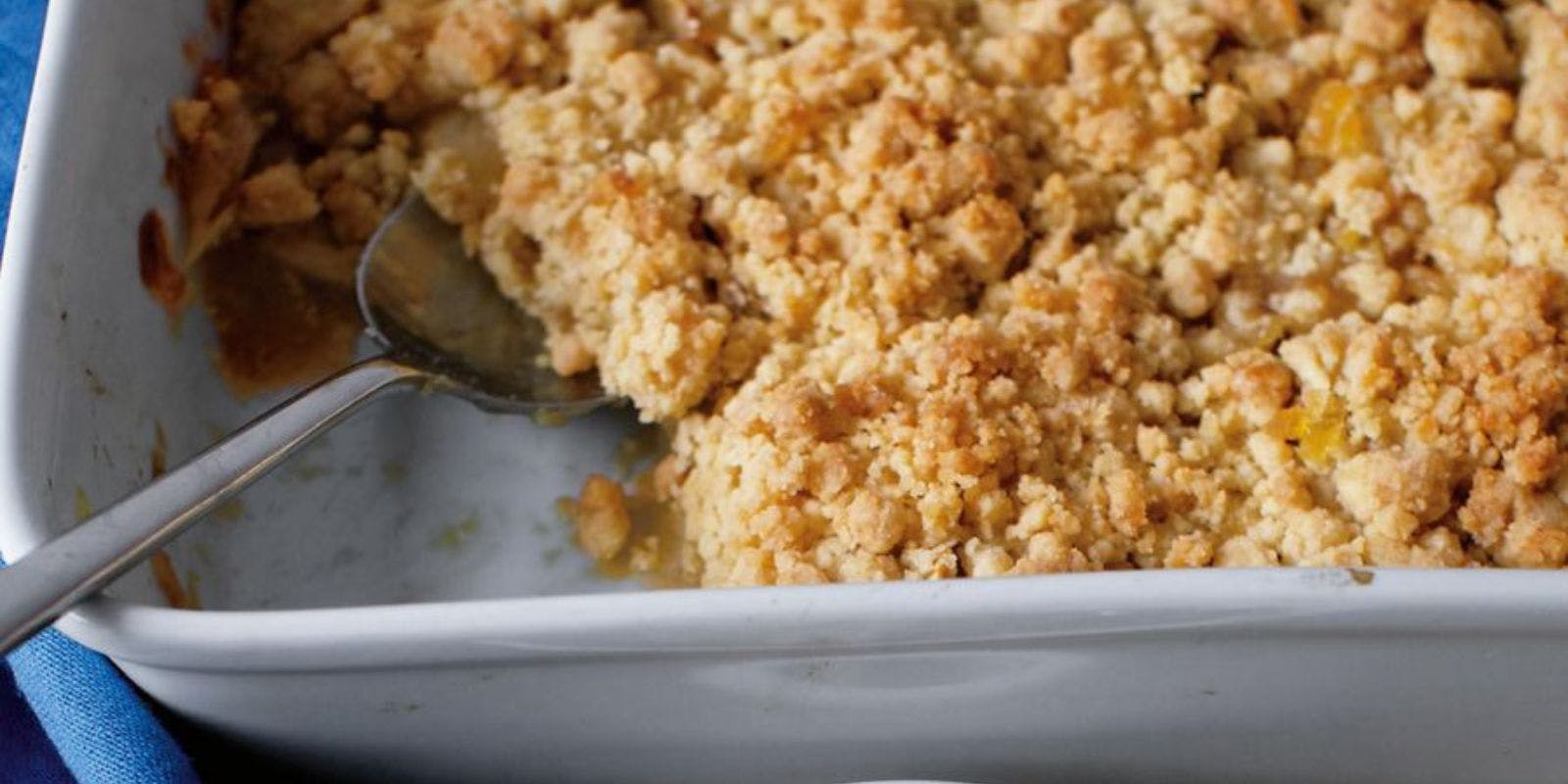 Wintry Apple Bake with Double Ginger Crumble