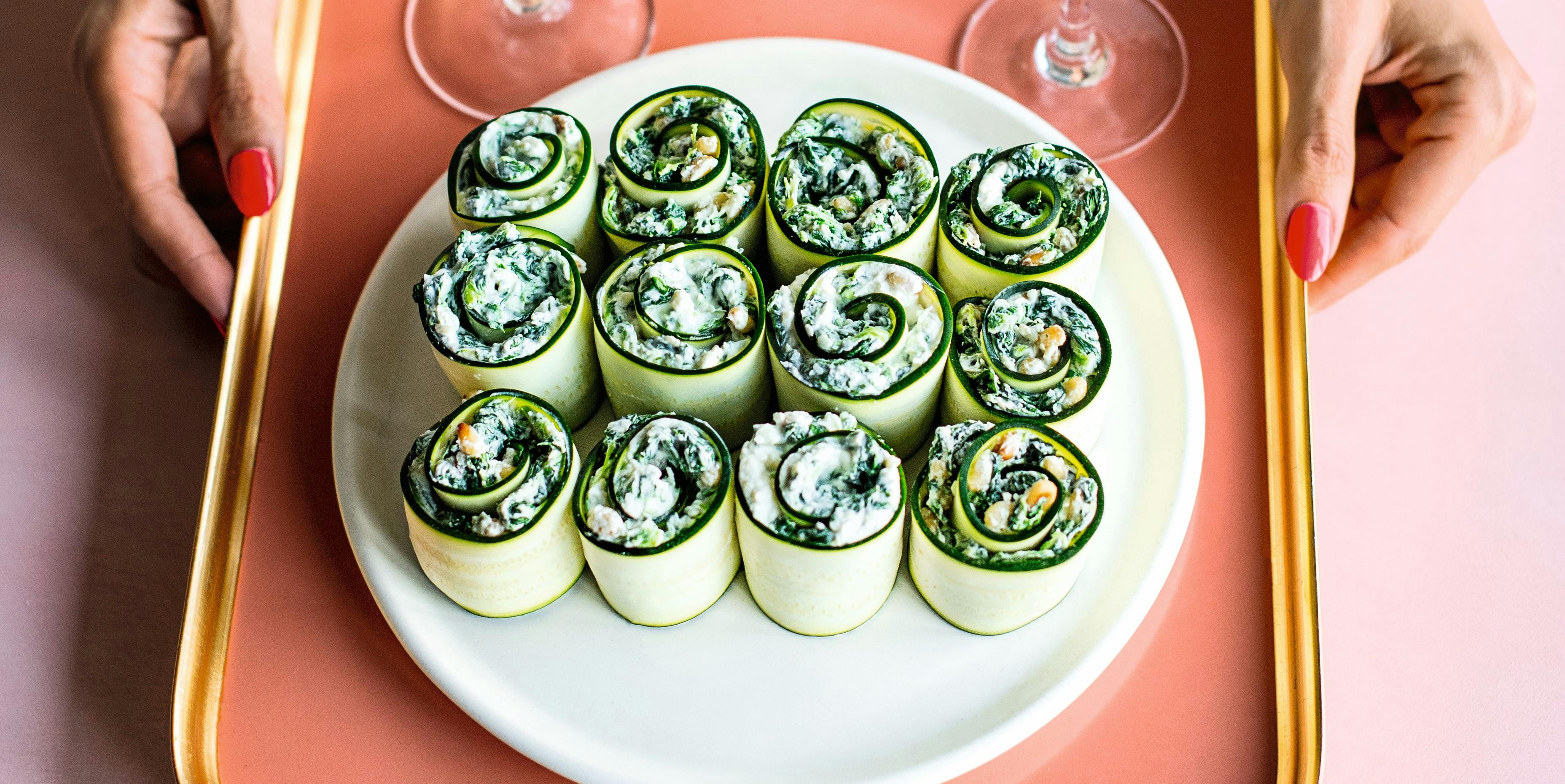 Fancy zucchini rolls