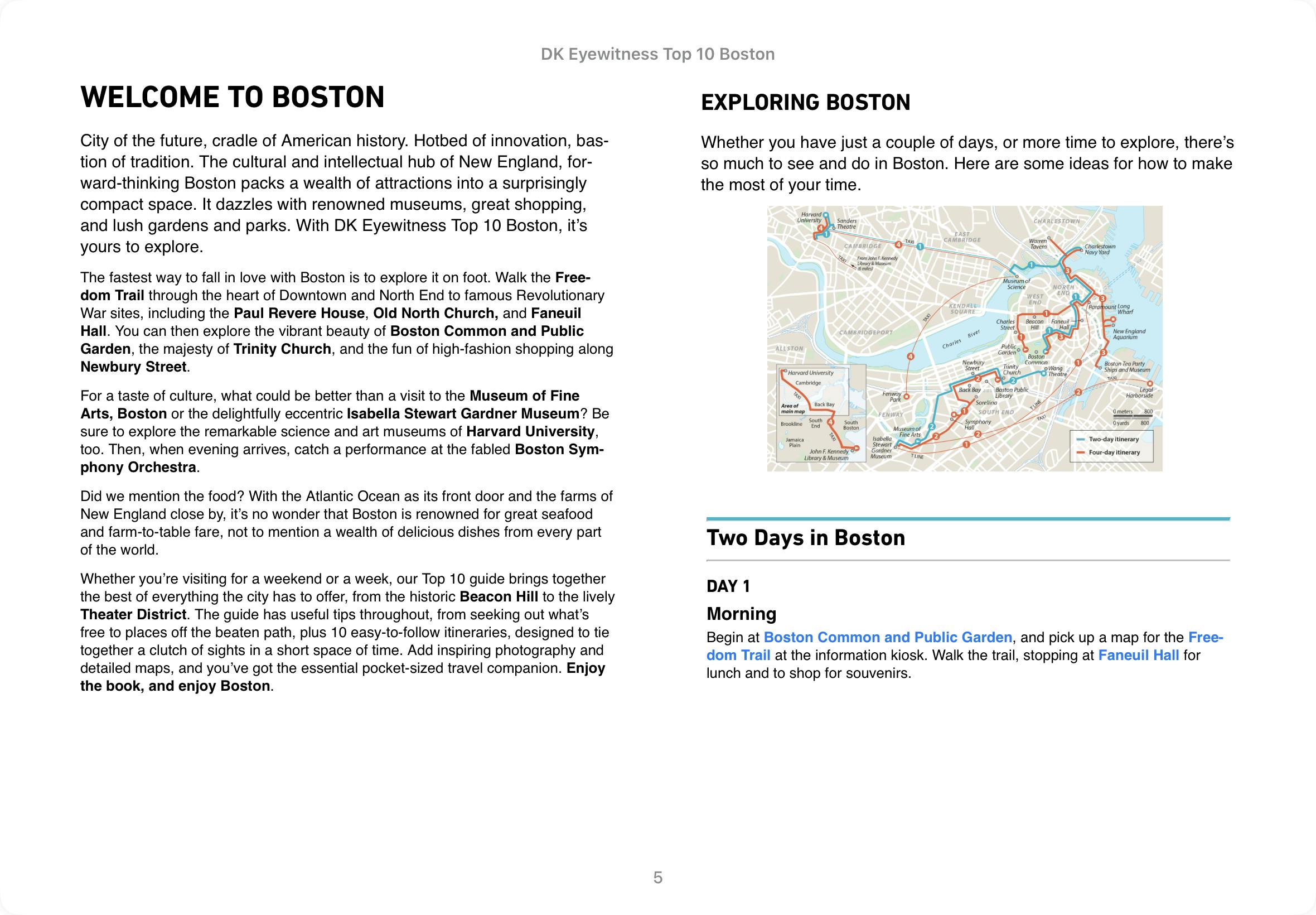 dk eyewitness travel guide boston